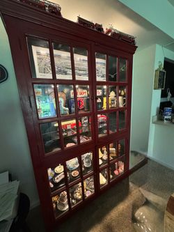 CRATE & BARREL Antique curio/display cabinet