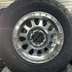 4X Method Race Wheels MR315 17x8.5 +0 Machined Wheel TBB TIRES 265/70/17 NEW