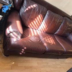 Ashley Maddison Leather Couch