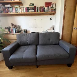 β¨ Modern Gray Loveseat β Great Condition β¨