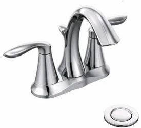 Moen Eva 6410 Two Handle High Arc Centerset Bathroom Faucet 1.2 GPM - Chrome