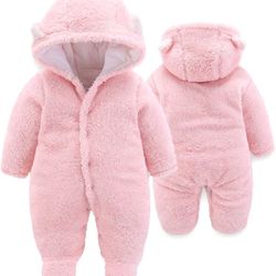 XMWEALTHY Unisex Baby Clothes Winter Coats Cute Newborn Infant Jumpsuit Snowsuit Bodysuits Registry for Baby Essentials