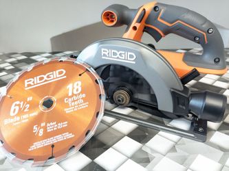 18V Ridgid Subcompact 6 1/2" Circular Saw with Blade
