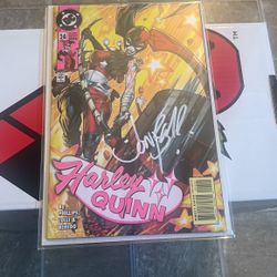 Harley Quinn 24 1st Harley Who Laughs Key Signed By Jonboy