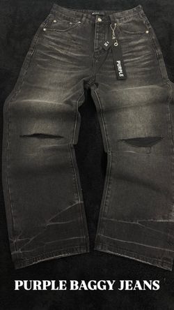 Purple Ripped Jeans