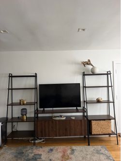 3-piece Entertainment Center & Shelving Unit