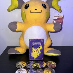 Pokemon Plush, Sealed Pack, & Coins 