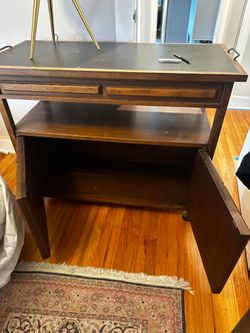 Desk/ Cabinet/ Brown 40 inch wide and 33 inch tall