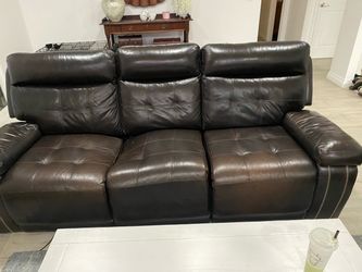 Brown couches