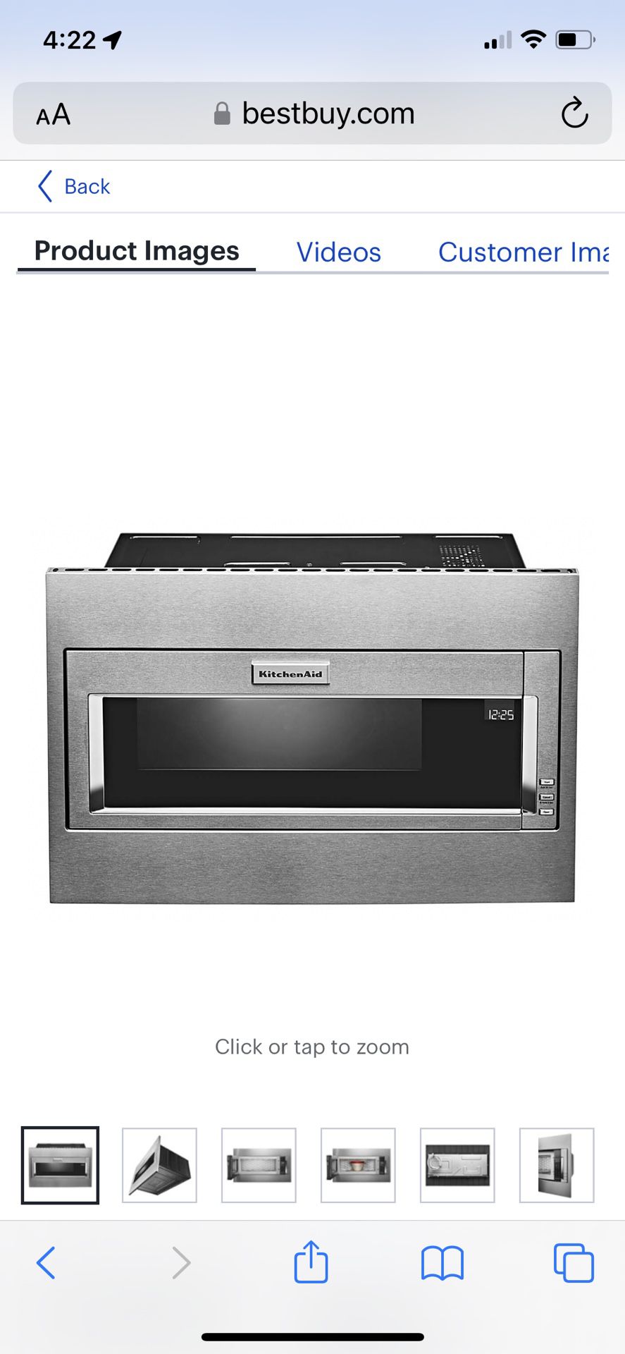 Kitchen aid Drawer Microwave