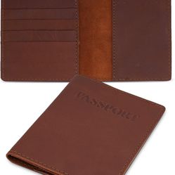 The Antiq Leather Travel Wallet with Passport Holder - Genuine Leather Case