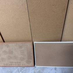 2 cork boards - white and brown frames, pick up in Temple city