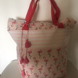 Flamingo Beach Tote $15.00