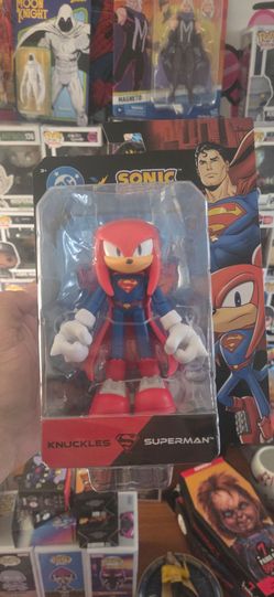 Sonic x DC Knuckles as Superman Action Figure