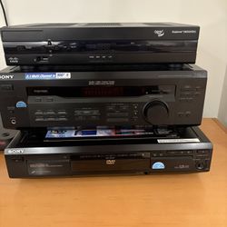Two Sony DVD And Radio & One Cisco