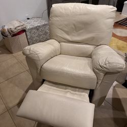 Very Comfortable Leather Swivel Rocker Recliner