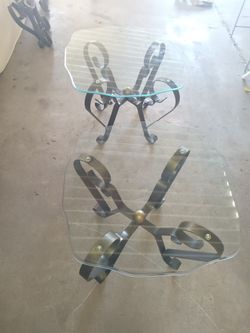 Wrought iron tables