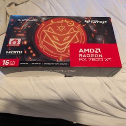 Sapphire Nitro+ RX 7800 XT 16GB - Mint Condition w/ Box - Works Perfect"