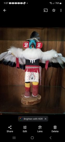 Authentic Kachina Doll. Dancing Eagle 