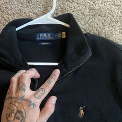 Polo Estate-rib Quarter-zip Pullover