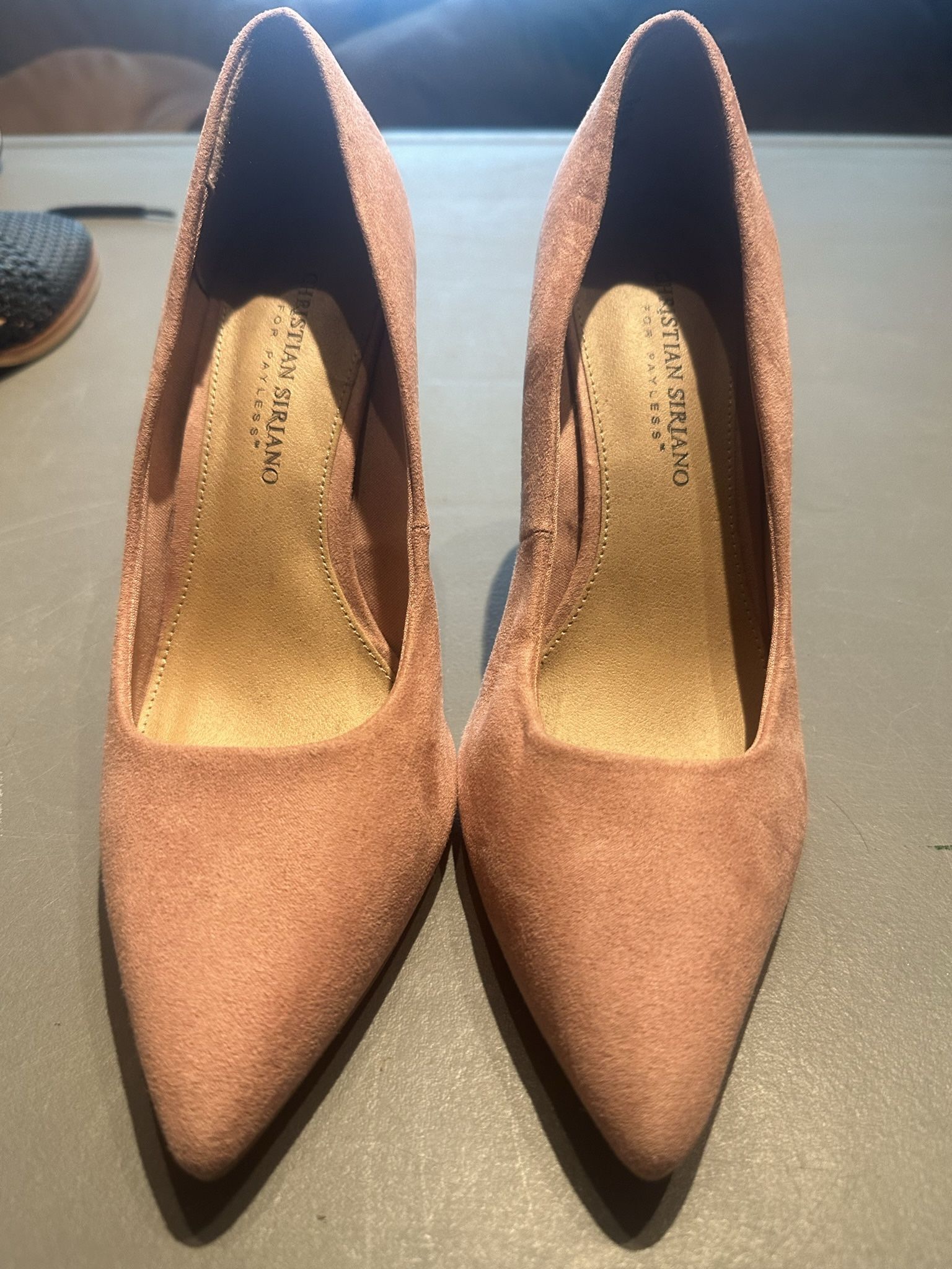 Pink Suede Heels