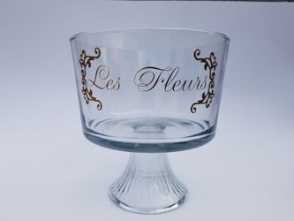 Large glass flower vase