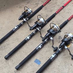 4 Penn Battle Fishing Reels/New Lines/New Penn Mariner3 Rods...830.00 For All 4