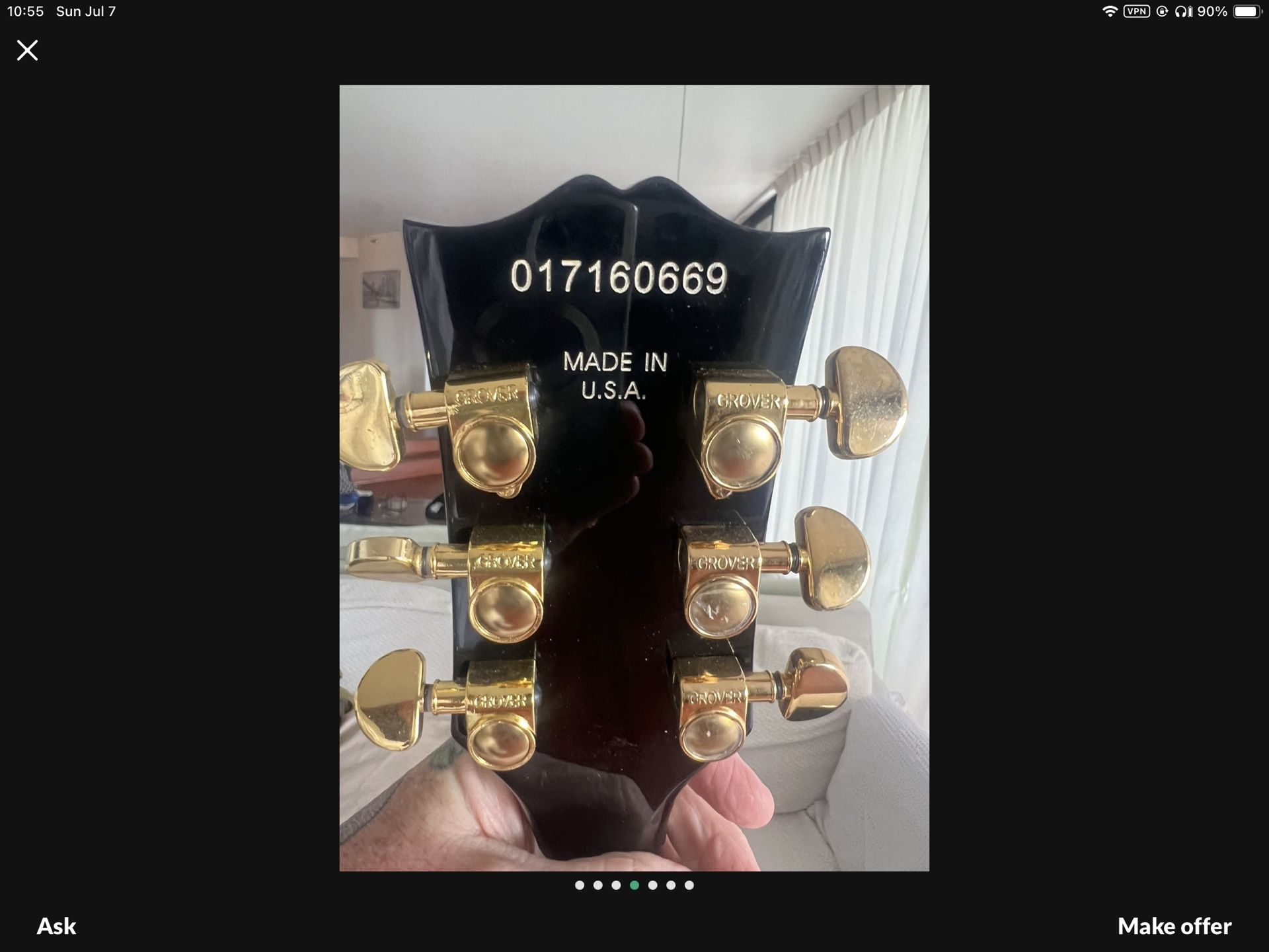 FAKE GIBSON LES PAUL CUSTOM BEING SOLD!!