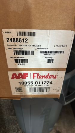 Pallet 12x24x1 Fiberglass A/C Filters (11) 