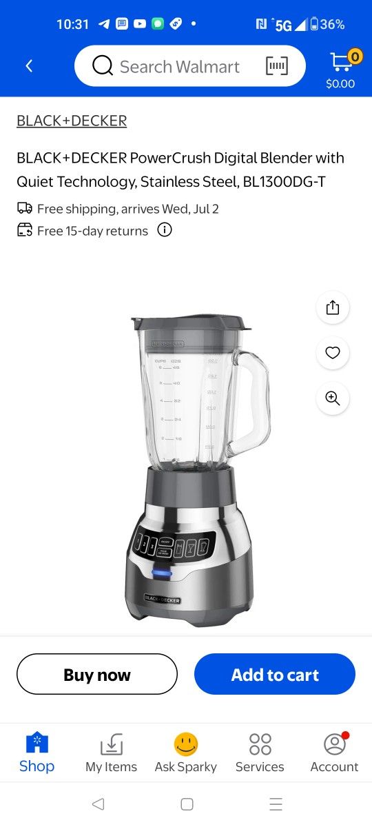 Power Crush Digital Blender Like New Actual Price $180
