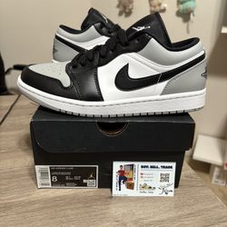 Size 8 - Nike Air Jordan 1 Low Grey Shadow Toe