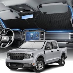 Zanch Car Windshield Sunshade L (64 × 34 in), Foldable 7-Layer Light-Blocking Automotive Sun Shade for Front Windshield to Keep Vehicle Cool, Sun Shie
