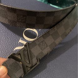 Louis Vuitton Graphite Damier Belt