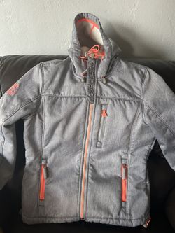 Superdry Japan Womens Size Small Original Windtrekker Grey Softshell Jacket  $35 Or Best Offer
