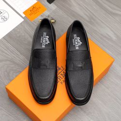 Hermes Men’s Leather Shoes With Box 2026 New 