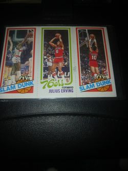 Julius Erving 76ers Topps Basketball Card