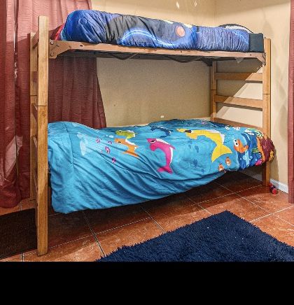 Heavy Duty Wooden Bunk Bed 