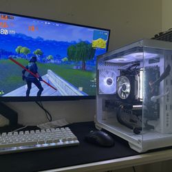 White Gaming Pc Computer Desktop RTX