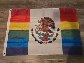1 Small Mexican rainbow Pride flag 🏳️‍🌈🇲🇽