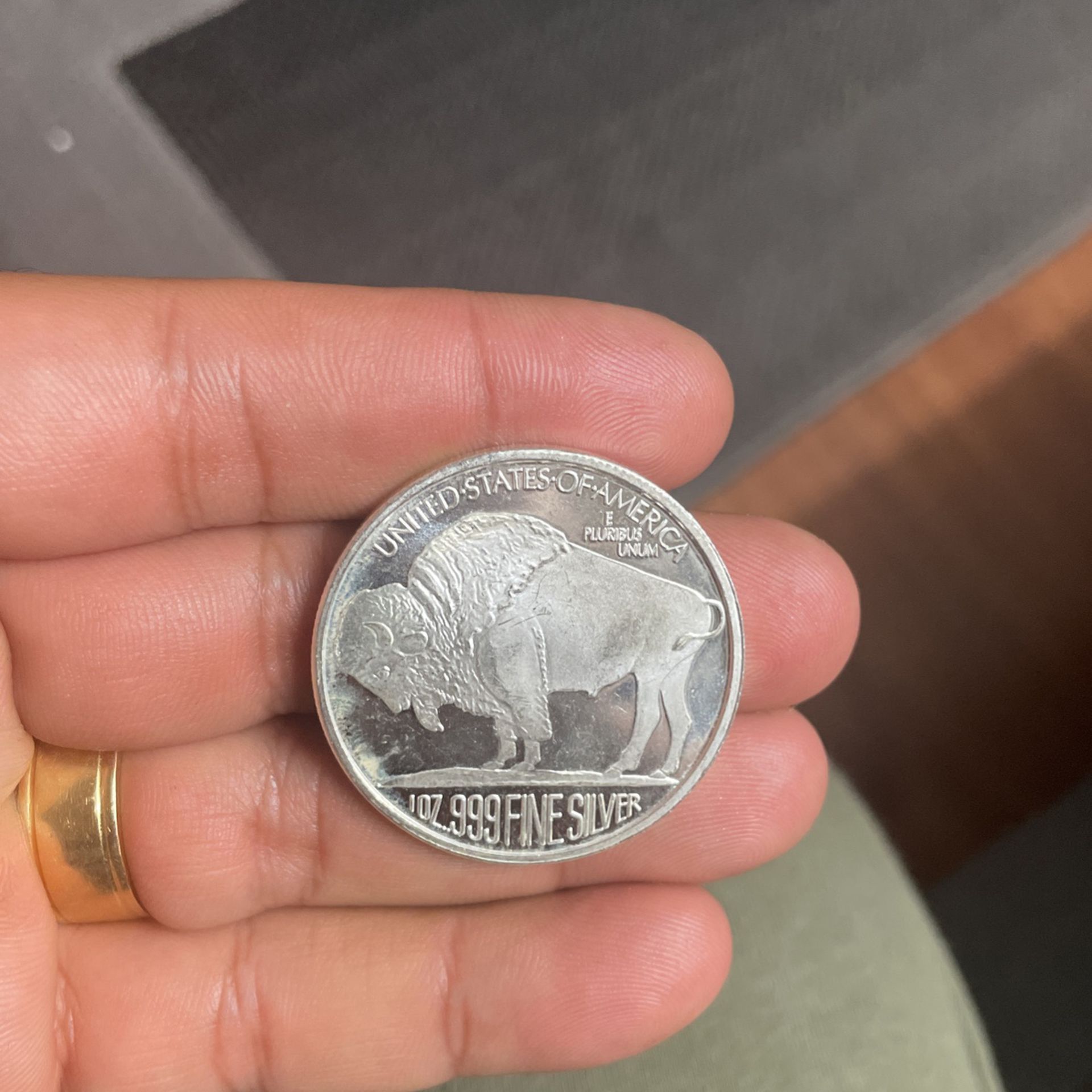 American Silver Round Coins Buffalo And Universaro 999,9 Fine Silver Coins