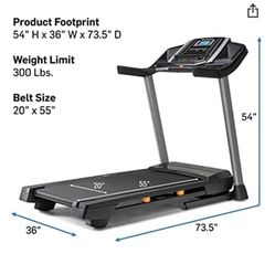 NORDICTRACK T 6.5S SERIES TREADMILL WITH 5 INCH DISPLAY New