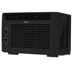Midea 5,000 BTU 115V Mechanical Window Air Conditioner, Black