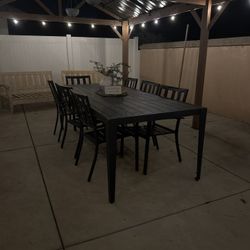 Black Metal Table And Chairs