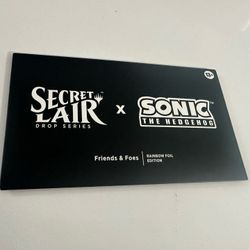 MTG Secret Lair X Sonic The Hedgehog: Friends & Foes FOIL