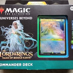 Magic: The Gathering The Lord of The Rings: Tales of Middle-Earth Commander Deck 3 + Collector Booster Sample Pack

