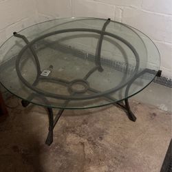Round Glass Living Room Table 