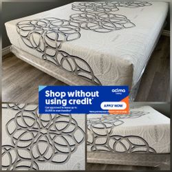 Queen Size Sky Comfort Bamboo Cool Gel Memory Foam Mattress 