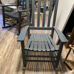 Rocking Wood Chair One Grey And One Black $100  Both