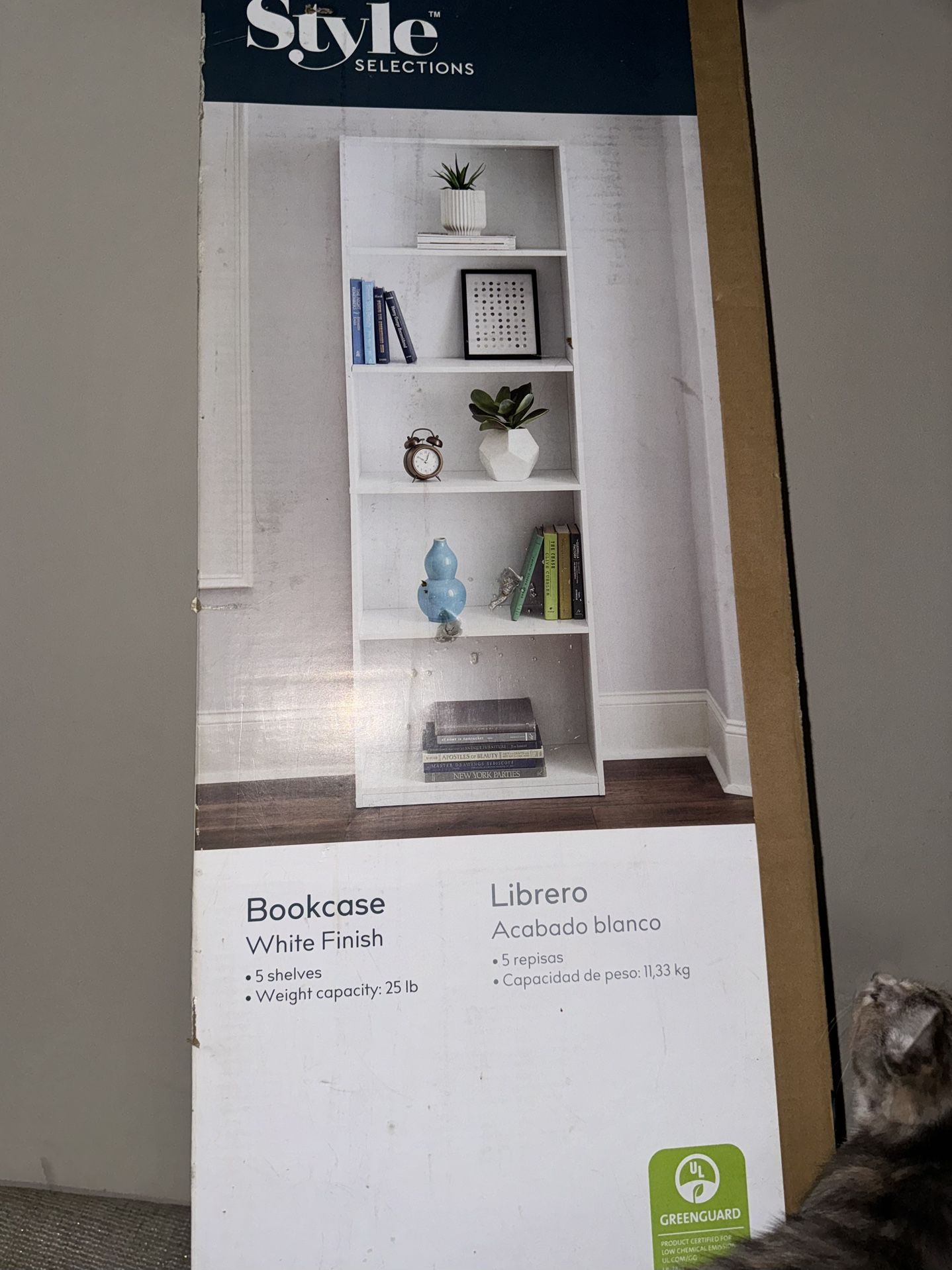 Style 5 Shelf Bookcase