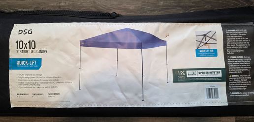 10 x 10 straight leg canopy